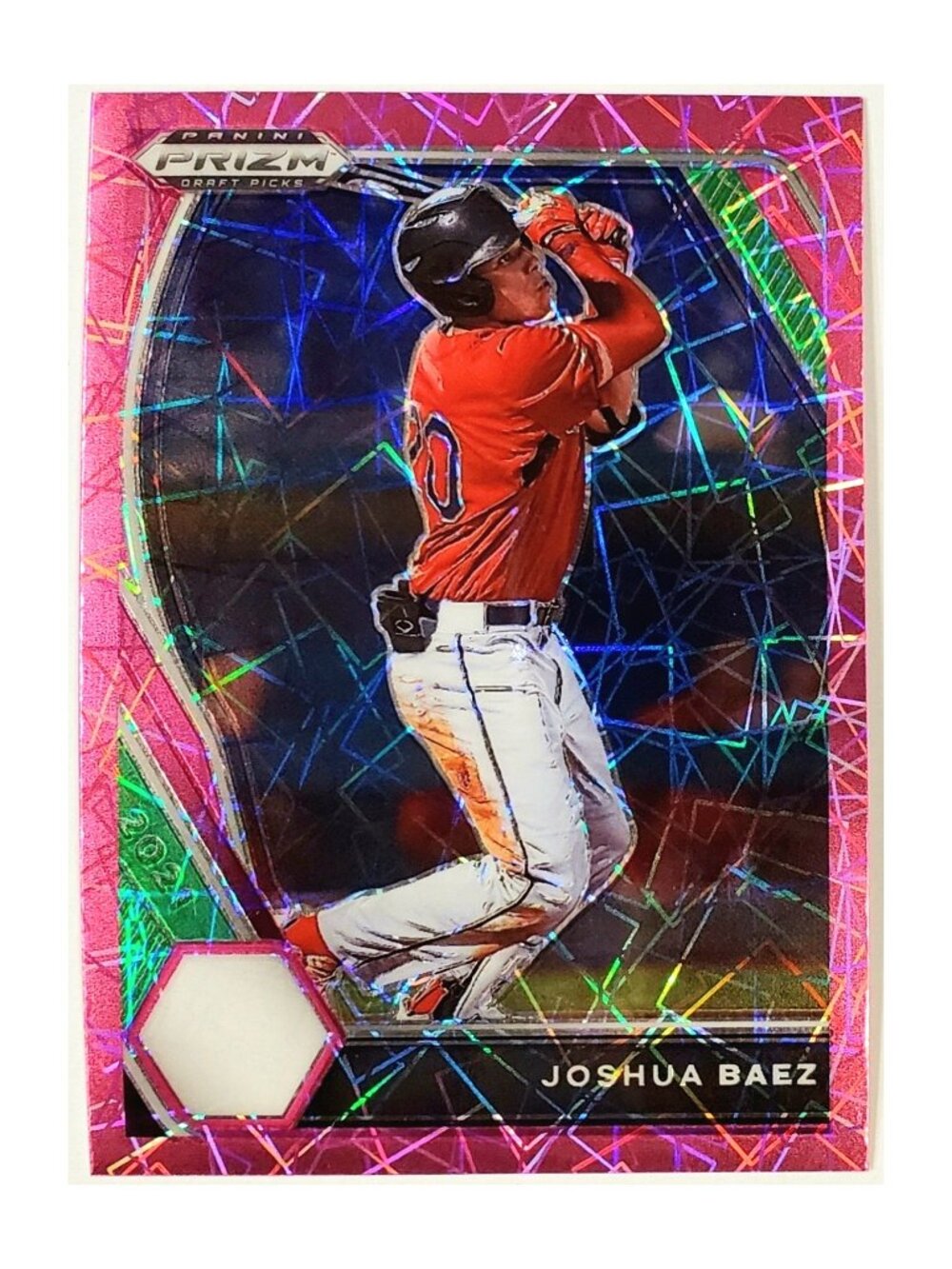 JOSHUA BAEZ ROOKIE PINK VELOCITY HOLO 2021 PANINI PRIZM #PDP54, CARDINALS